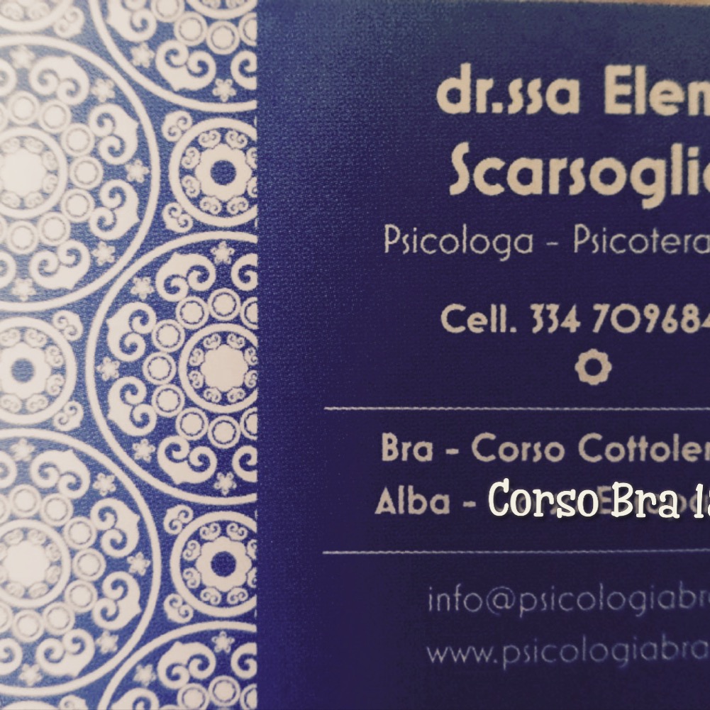 Biglietto Da Visita Psicologa Ad Alba E Bra Dr Ssa Elena Scarsoglio